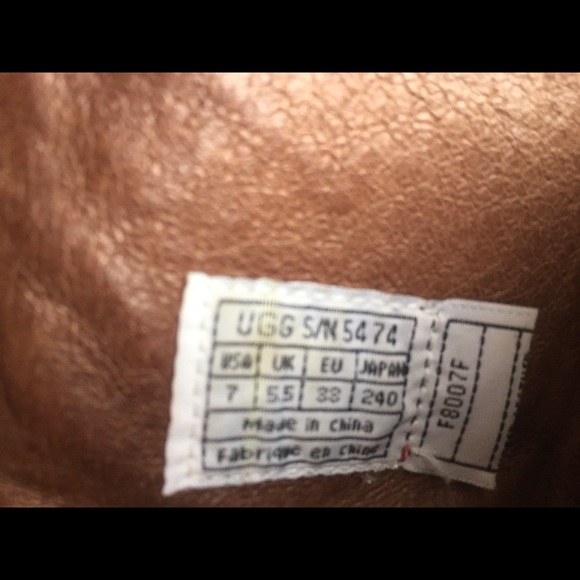 UGG Mid-Calf Suede & leather boots, wooden heel, 7 - Picture 7 of 14